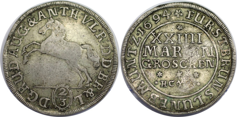 Altdeutsche Münzen und Medaillen, BRAUNSCHWEIG - WOLFENBÜTTEL. Rudolf August and...