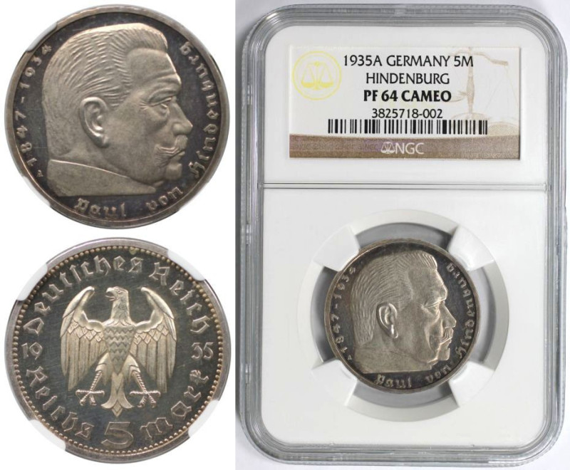 Deutsche Münzen und Medaillen ab 1871, 3. REICH 1933-1945. Paul von Hindenburg. ...