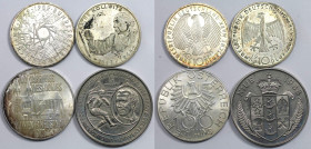 Deutsche Münzen und Medaillen ab 1945, Lots und Sammlungen. BUNDESREPUBLIK DEUTSCHLAND, 10 Mark 1989 G, "40 Jahre BRD", Silber, Jaeger 446. 10 Mark 19...