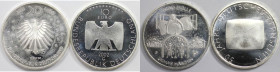 Deutsche Münzen und Medaillen ab 1945, Lots und Sammlungen. BUNDESREPUBLIK DEUTSCHLAND. 10 Euro 2002 G, 20 Euro 2021 F. KM 219, 406. Lot von 2 Münzen....