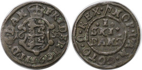 Europäische Münzen und Medaillen, Dänemark / Denmark. DÄNEMARK KÖNIGREICH. Frederik III. (1648-1670). Skilling 1650, Kopenhagen. Münzmeister Heinrich ...