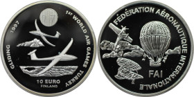 Europäische Münzen und Medaillen, Finnland / Finland. "FAI World Air Games". Medaille "10 Euro" 1997, Silber. Polierte Platte