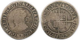 Europäische Münzen und Medaillen, Großbritannien / Vereinigtes Königreich / UK / United Kingdom. Elisabeth I. (1558-1603). 6 Pence (Sixpence) 1561. Si...