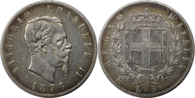 Europäische Münzen und Medaillen, Italien / Italy. Vittorio Emanuele II. 5 Lire ...