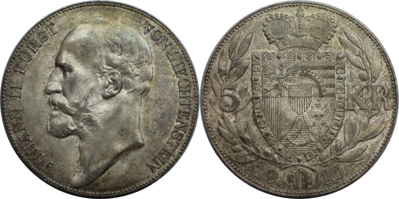 Europäische Münzen und Medaillen, Liechtenstein. Johann II. (1858-1929). 5 Krone...