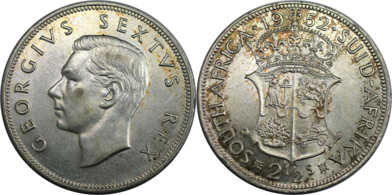 Weltmünzen und Medaillen, Südafrika / South Africa. George VI. (1937-1952). 2 1/...