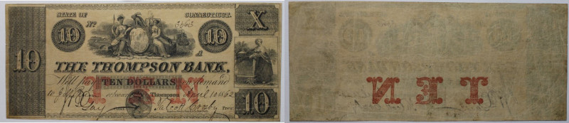 Banknoten, USA / Vereinigte Staaten von Amerika, Obsolete Banknotes. Thompson, C...