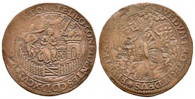 Felipe II (1556-1598). Jetón. 1596. Dordrecht. (Dugn-3389). Ae. 5,69 g. MBC-. Est...35,00.