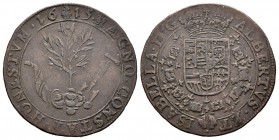 Alberto e Isabel (1598-1621). Jetón. 1615. Utrecht. (Dugn-3716). Ae. 5,03 g. Prosperidad de los Países Bajos durante el armisticio. MBC. Est...35,00....