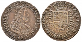 Felipe IV (1621-1665). Jetón. 1641. Amberes. (Dugn-3959). Ae. 5,89 g. Oficina de finanzas. MBC+. Est...60,00.