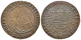 Felipe IV (1621-1665). Jetón. 1645. Amberes. (Dugn-3995). (Vq-13832). Ae. 5,68 g. Oficina de finanzas. MBC+. Est...45,00.