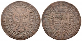 Felipe IV (1621-1665). Jetón. 1646. Bruselas. (Dugn-4002). (Vq-13833). Ae. 5,62 g. Oficina de finanzas. MBC-. Est...35,00.