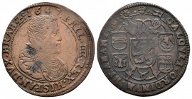 Felipe IV (1621-1665). Jetón. 1647. Bruselas. (Dugn-4014). Rev.: Escudo de armas. Ae. 6,08 g. MBC-. Est...45,00.