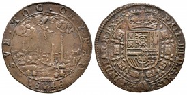 Felipe IV (1621-1665). Jetón. 1648. Amberes. (Dugn-4021). (Vq-13837). Ae. 5,69 g. Paz de Munster. EBC-/MBC+. Est...50,00.