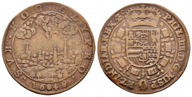 Felipe IV (1621-1665). Jetón. 1648. Amberes. (Vq-13837). Ae. 5,96 g. Paz de Munster. MBC-. Est...35,00.