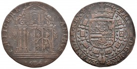 Felipe IV (1621-1665). Jetón. 1649. Amberes. (Dugn-4027). (Vq-13842). Ae. 5,73 g. Negociaciones de paz entre España y Francia. MBC-. Est...40,00.