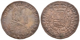 Felipe IV (1621-1665). Jetón. 1656. Amberes. (Dugn-4087). (Vq-13857). Ae. 5,93 g. Los Países Bajos desean la paz. MBC+. Est...45,00.