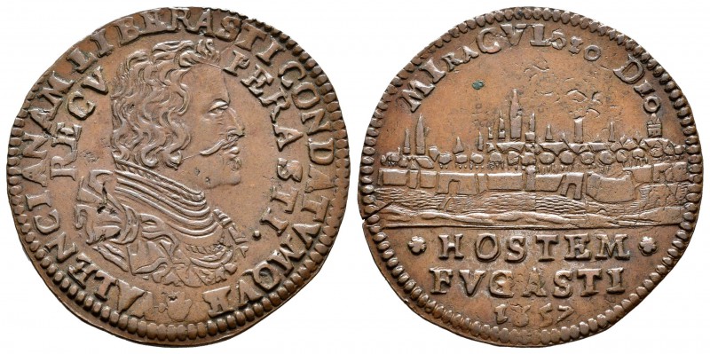 Felipe IV (1621-1665). Jetón. 1657. Amberes. (Dugn-4109). (Vq-13859). Ae. 5,60 g...