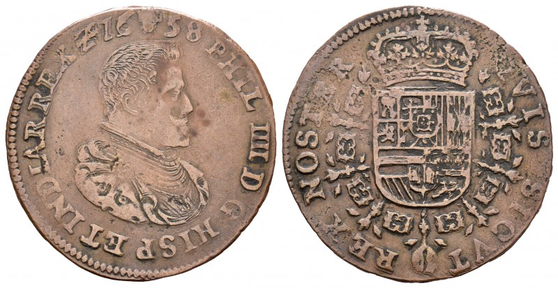 Felipe IV (1621-1665). Jetón. 1658. Bruselas. (Vq-13861). (Dugn-4120). Ae. 6,09 ...