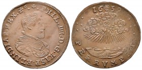 Felipe IV (1621-1665). Jetón. 1659. Bruselas. (Dugn-4134). (Vq-13866 variante de metal). Ae. 5,89 g. Armisticio de dos meses entre España y Francia. M...