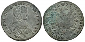 Carlos II (1665-1700). Jetón. 1671. Bruselas. (Dugn-4291). (Vq-13901). Ae. 6,25 g. Oficina de finanzas. MBC/MBC-. Est...30,00.