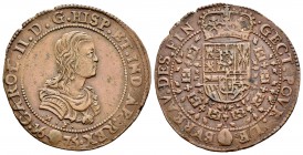 Carlos II (1665-1700). Jetón. 1675. Bruselas. (Dugn-4347). Ae. 6,01 g. Oficina de finanzas. EBC-. Est...80,00.