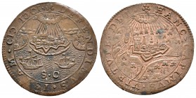 Países Bajos. Jetón. 1601. Dordrecht. (Dugn-3517). Ae. 5,92 g. Toma de Rijnberg. EBC-. Est...60,00.
