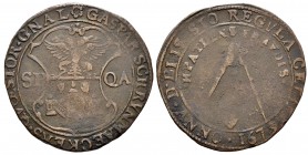 Países Bajos. Jetón. 1679. Amberes. (Dugn-4425 variante). Anv.: Escudo de Amberes. Rev.: Brújula. Ae. 5,90 g. BC+. Est...25,00.