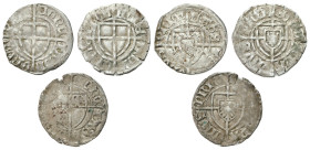 Teutonic Order
POLSKA / POLAND / POLEN / POLOGNE / POLSKO

Zakon Krzyżacki. Paweł I Bellitzer (1422–1441). Szeląg, set 3 coins 

Miejscowe niedob...