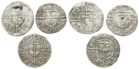 Teutonic Order
POLSKA / POLAND / POLEN / POLOGNE / POLSKO

Zakon Krzyżacki. Paweł I Bellitzer (1422–1441). Szeląg, set 3 coins 

Miejscowe niedob...