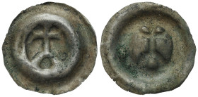 Teutonic Order
POLSKA / POLAND / POLEN / POLOGNE / POLSKO

 Zakon Krzyżacki, brakteat (bracteate), około 1277-1288 
AW: Krzyż na arkadzie

Bardz...