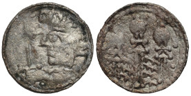 Medieval coins
POLSKA / POLAND / POLEN / POLOGNE / POLSKO

Bolesław II Śmiały (1058-1080). Denar królewski (1076-1079), Krakow / Cracow 
AW: Popie...