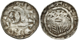 Medieval coins
POLSKA / POLAND / POLEN / POLOGNE / POLSKO

Władysław I Herman. Denar, Krakow / Cracow 
AW: Głowa w lewo i napis w otoku
RW: Budow...