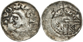 Medieval coins
POLSKA / POLAND / POLEN / POLOGNE / POLSKO

Władysław I Herman. Denar, Krakow / Cracow 
AW: Głowa w lewo i napis w otoku
RW: Budow...