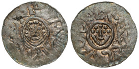 Medieval coins
POLSKA / POLAND / POLEN / POLOGNE / POLSKO

Bolesław III Krzywousty (1107-1138). Denar śląski (1097-1107), Wroclaw / Breslau - RARE ...