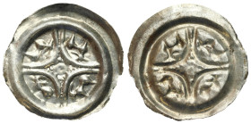 Medieval coins
POLSKA / POLAND / POLEN / POLOGNE / POLSKO

Leszek Biały (1202-1227) brakteat (bracteate) BEAUTIFUL i RARE 
AW: Cztery wyobrażenia ...