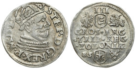 Stephen Báthory
POLSKA / POLAND / POLEN / POLOGNE / POLSKO

Stefan Batory. Trojak (3 Groschen - Grosze ) 1585, Poznań / Posen - VERY NICE 

Odmia...