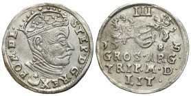Stephen Báthory
POLSKA / POLAND / POLEN / POLOGNE / POLSKO

Stefan Batory. Trojak (3 Groschen - Grosze ) 1583, Wilno / Vilnius 

Odmiana trojaka ...
