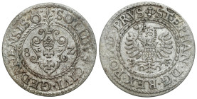 Stephen Báthory
POLSKA / POLAND / POLEN / POLOGNE / POLSKO

Stefan Batory. Szeląg 1582, Gdansk / Danzig 

Ładnie zachowane egzemplarz.

Details...