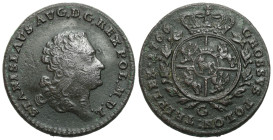 Stanislaus Augustus Poniatowski 
POLSKA / POLAND / POLEN / POLOGNE / POLSKO

Stanisław August Poniatowski. Trojak (3 Groschen - Grosze ) 1766 G, Kr...