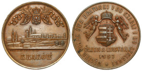 Medals and plaques
POLSKA / POLAND / POLEN / POLOGNE / POLSKO

Medal, Polish-Hungarian Friendship, Krakow / Cracow 1887 

Medal wykonany nakładem...