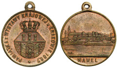 Medals and plaques
POLSKA / POLAND / POLEN / POLOGNE / POLSKO

Medal. Souvenir from the National Exhibition in Krakw 1887, Wawel 

Rzadko spotyka...