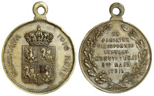 Medals and plaques
POLSKA / POLAND / POLEN / POLOGNE / POLSKO

Poland. Medal 1916 - 125 years of the Constitution of May 3, silver-plated bronze 
...