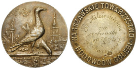 Medals and plaques
POLSKA / POLAND / POLEN / POLOGNE / POLSKO

II RP. Award medal 1924 - Warsaw Pigeon Breeders Society, silver - RARE 

Pod dedy...