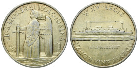 Medals and plaques
POLSKA / POLAND / POLEN / POLOGNE / POLSKO

Medal. 15th anniversary of regaining access to the sea 1935, Warsaw 
AW: Okręt w pr...