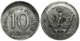 Poland II Republic - Circulation coins
POLSKA / POLAND / POLEN / POLOGNE / POLSKO

Królestwo Polskie/OST. 10 fenigów 1918 F, Stuttgart - DESTRUKT ...