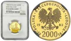 Polish Gold Coins since 1945
POLSKA / POLAND / POLEN / PROBA / PATTERN

PRL. 2.000 złotych 1982 Jan Paweł II NGC PF63 ULTRA CAMEO 

Bardzo rzadki...