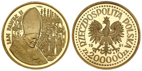 Polish Gold Coins since 1945
POLSKA / POLAND / POLEN / POLOGNE / POLSKO

III RP. PRÓBA złoto 200.000 złotych 1991 Jan Paweł II Ołtarz 

Moneta PR...