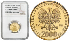 Polish Gold Coins since 1945
POLSKA / POLAND / POLEN / POLOGNE / POLSKO

PRL. 2000 złotych 1980 Bolesław Chrobry NGC PF69 ULTRA CAMEO (2 MAX) 

W...