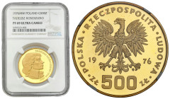 Polish Gold Coins since 1945
POLSKA / POLAND / POLEN / POLOGNE / POLSKO

PRL. 500 złotych 1976 Tadeusz Kościuszko NGC PF69 ULTRA CAMEO (2 MAX) 

...